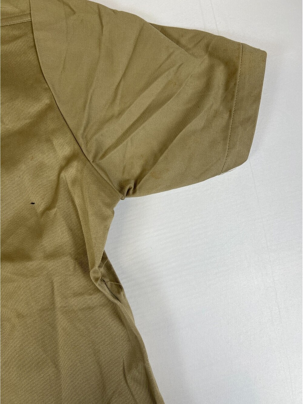 Vintage US Military Khaki Shirt Mens Medium Short Sleeve Utility Service Uniform - Picture 3 of 10